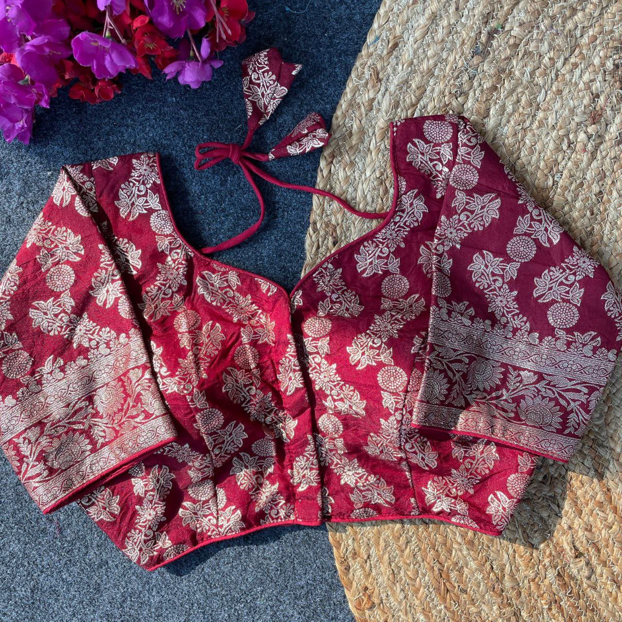 Designer Partywear Dola Silk Blouse
